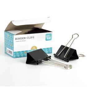4 pack Large Metal Binder Clips Paper Clamps Office Supplies